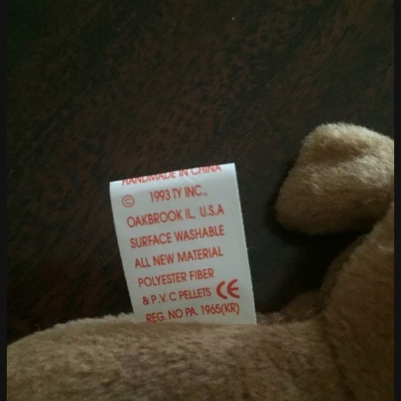 NWT 1993 Ty Rare Cubbie Beanie Baby - Picture 5 of 7